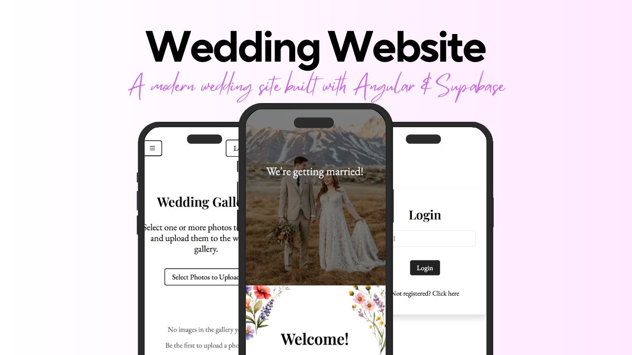 Wedding Website screenshot